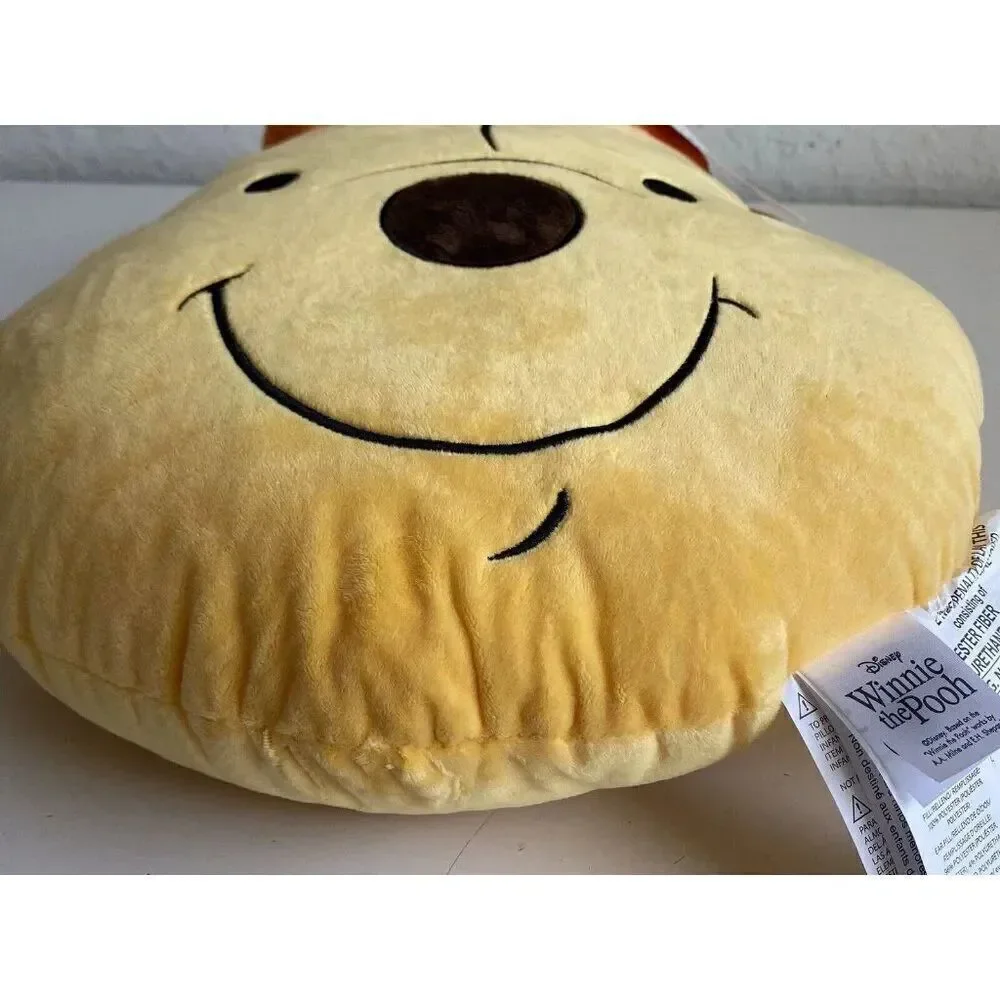 Disney‎ Winnie Pooh Halloween Pumpkin Hat Soft Decorative Accent Pillow NEW